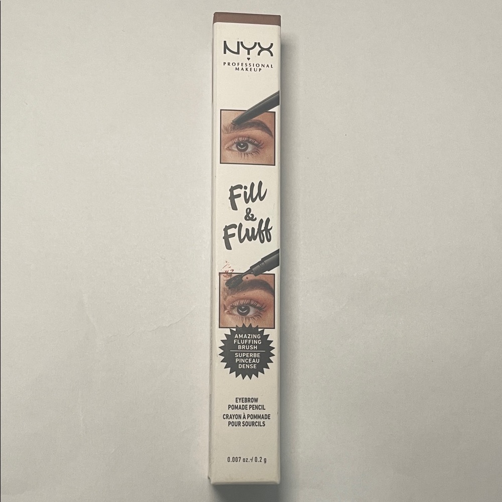 NYX Fill & Fluff Eyebrow Pomade Pencil - Taupe Brown